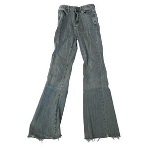 By Sienna & Thomas SNT light was flare jeans raw hem